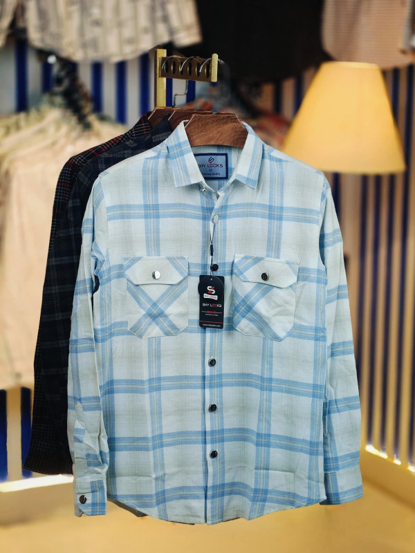 Premium Double Pocket Check Shirt