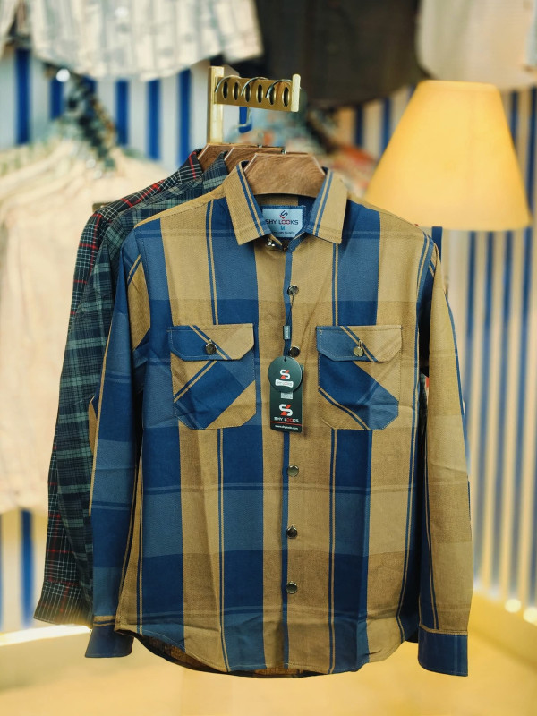 Premium Double Pocket Check Shirt